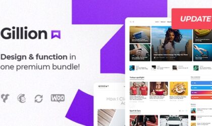 Premium WordPress Theme name: Gillion