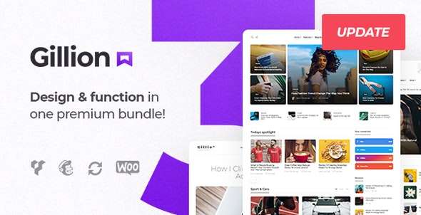 Premium WordPress Theme name: Gillion