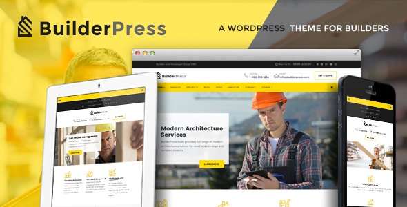 Premium WordPress Theme name: BuilderPress