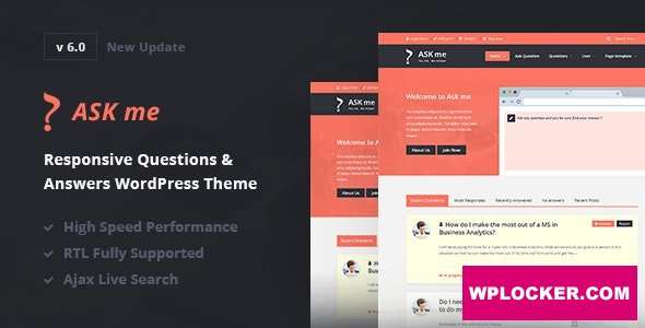 Premium WordPress Theme name: Ask