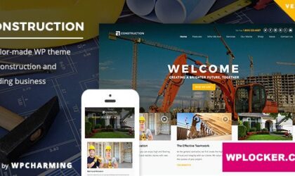 Premium WordPress Theme name: Construction