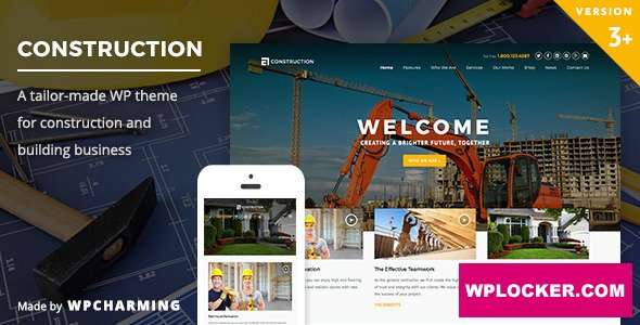 Premium WordPress Theme name: Construction