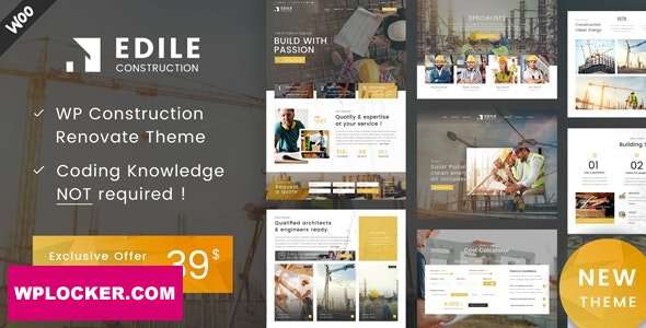 Premium WordPress Theme name: Edile