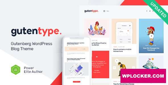 Premium WordPress Theme name: Gutentype