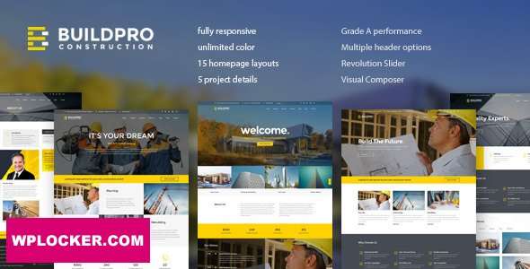 Premium WordPress Theme name: BuildPro