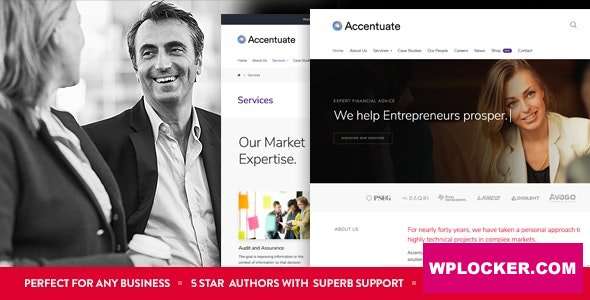 Premium WordPress Theme name: Accentuate