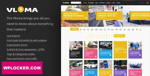 Premium WordPress Theme name: Vloma