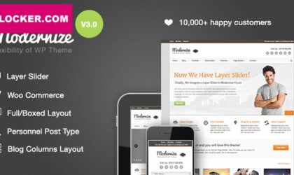 Premium WordPress Theme name: Modernize