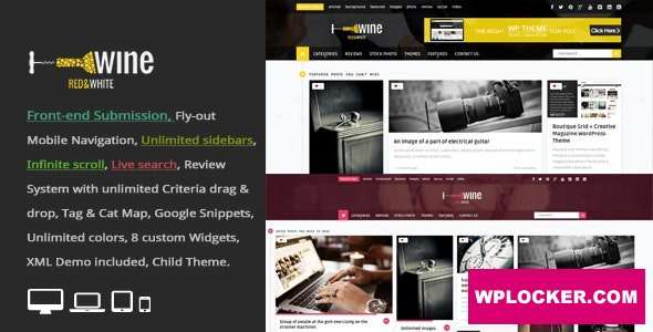 Premium WordPress Theme name: Wine