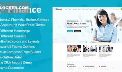 Premium WordPress Theme name: Finance