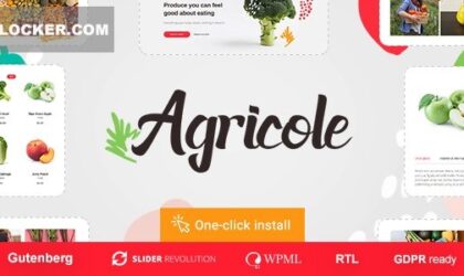 Premium WordPress Theme name: Agricole