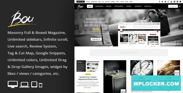 Premium WordPress Theme name: Bou