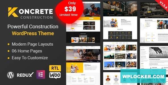 Premium WordPress Theme name: Koncrete