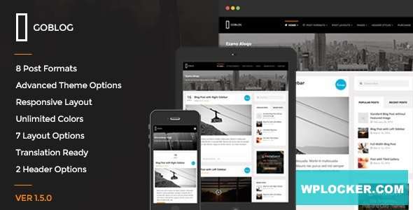 Premium WordPress Theme name: GoBlog
