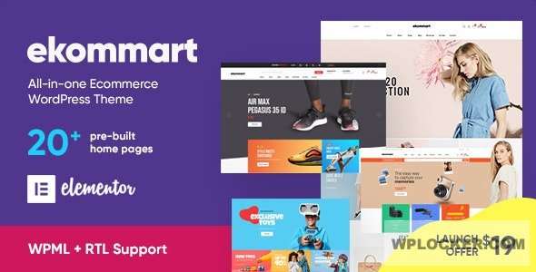 Premium WordPress Theme name: ekommart
