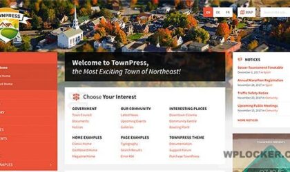 Premium WordPress Theme name: TownPress