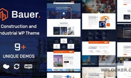 Premium WordPress Theme name: Bauer