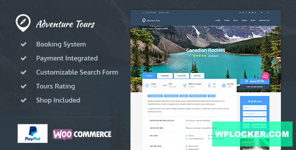 Premium WordPress Theme name: Adventure