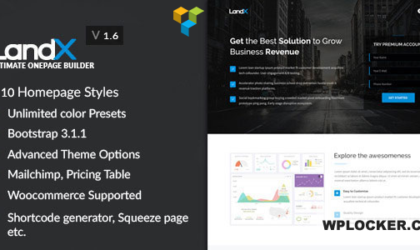 Premium WordPress Theme name: LandX