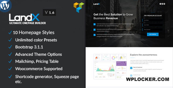 Premium WordPress Theme name: LandX