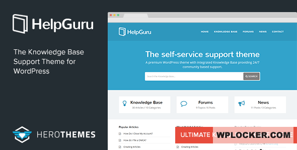 Premium WordPress Theme name: HelpGuru