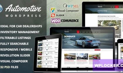 Premium WordPress Theme name: Automotive