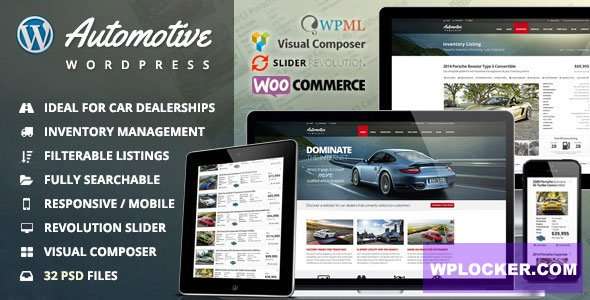 Premium WordPress Theme name: Automotive