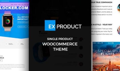 Premium WordPress Theme name: ExProduct