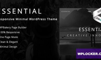 Premium WordPress Theme name: Essential