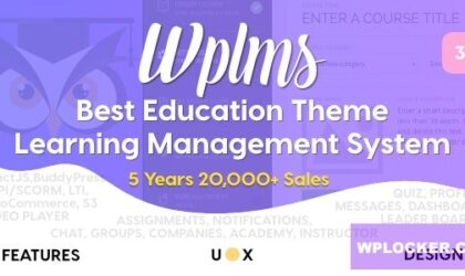 Premium WordPress Theme name: WPLMS