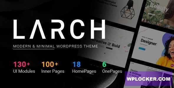 Premium WordPress Theme name: Larch