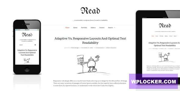 Premium WordPress Theme name: Read