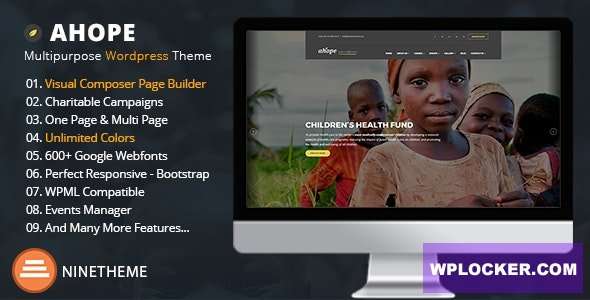 Premium WordPress Theme name: Ahope