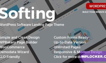 Premium WordPress Theme name: Softing