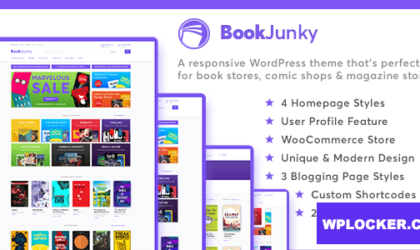 Premium WordPress Theme name: BookJunky