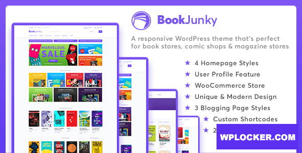 Premium WordPress Theme name: BookJunky