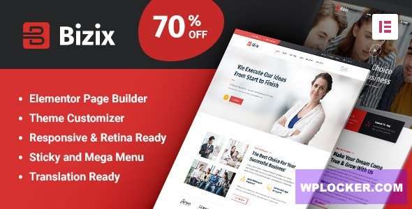 Premium WordPress Theme name: Bizix