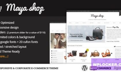 Premium WordPress Theme name: MayaShop