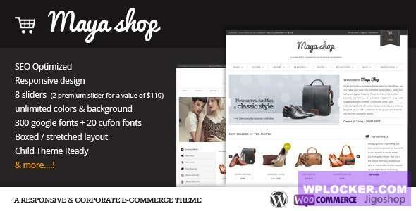 Premium WordPress Theme name: MayaShop