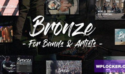 Premium WordPress Theme name: Bronze