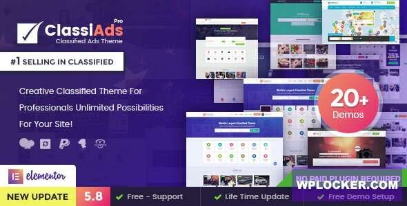 Premium WordPress Theme name: Classiads