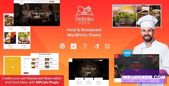 Premium WordPress Theme name: Deliciko