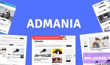 Premium WordPress Theme name: Admania