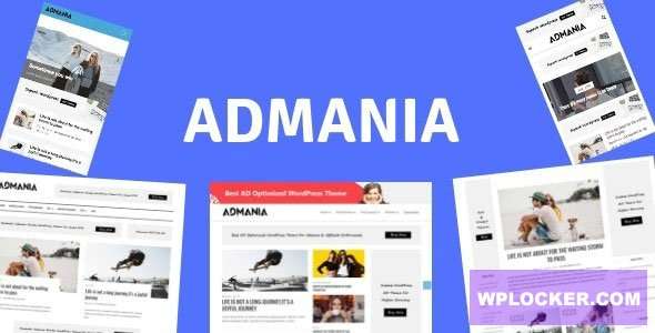 Premium WordPress Theme name: Admania