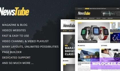 Premium WordPress Theme name: NewsTube