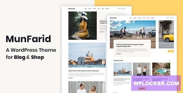 Premium WordPress Theme name: Munfarid