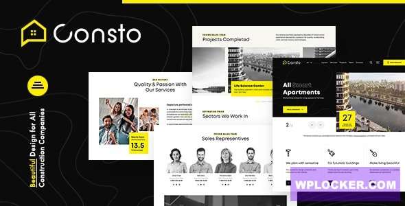 Premium WordPress Theme name: Consto