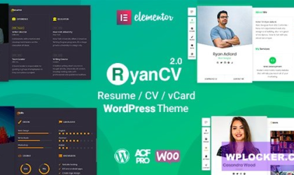 Premium WordPress Theme name: RyanCV