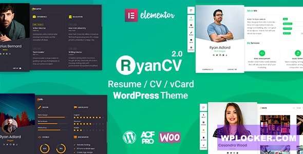 Premium WordPress Theme name: RyanCV