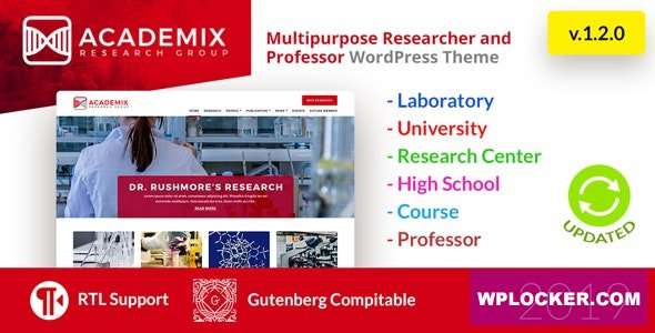 Premium WordPress Theme name: Academix